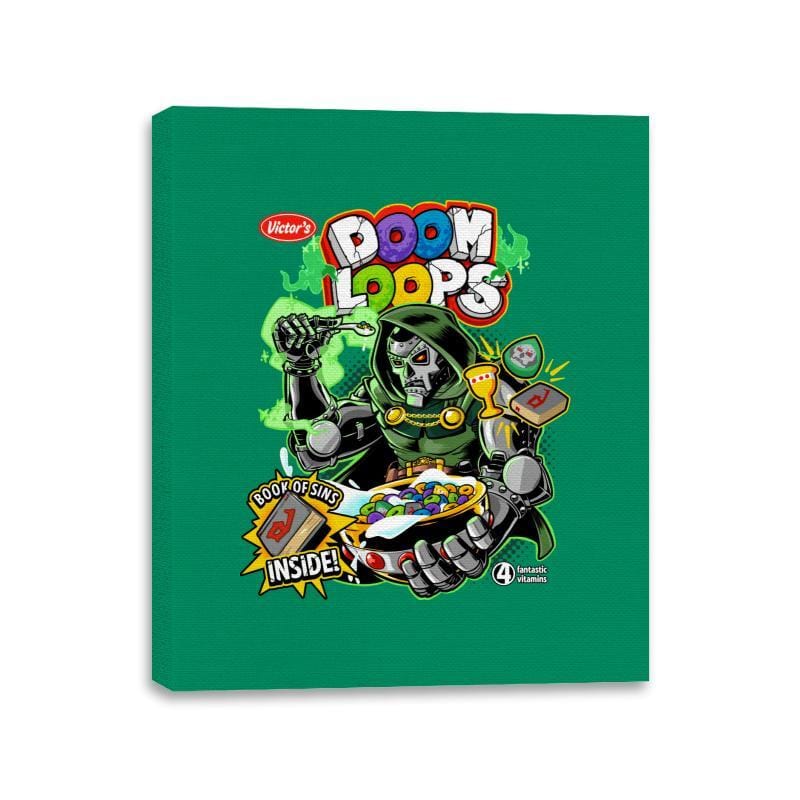 Doom Loops - Canvas Wraps Canvas Wraps RIPT Apparel 11x14 / Kelly