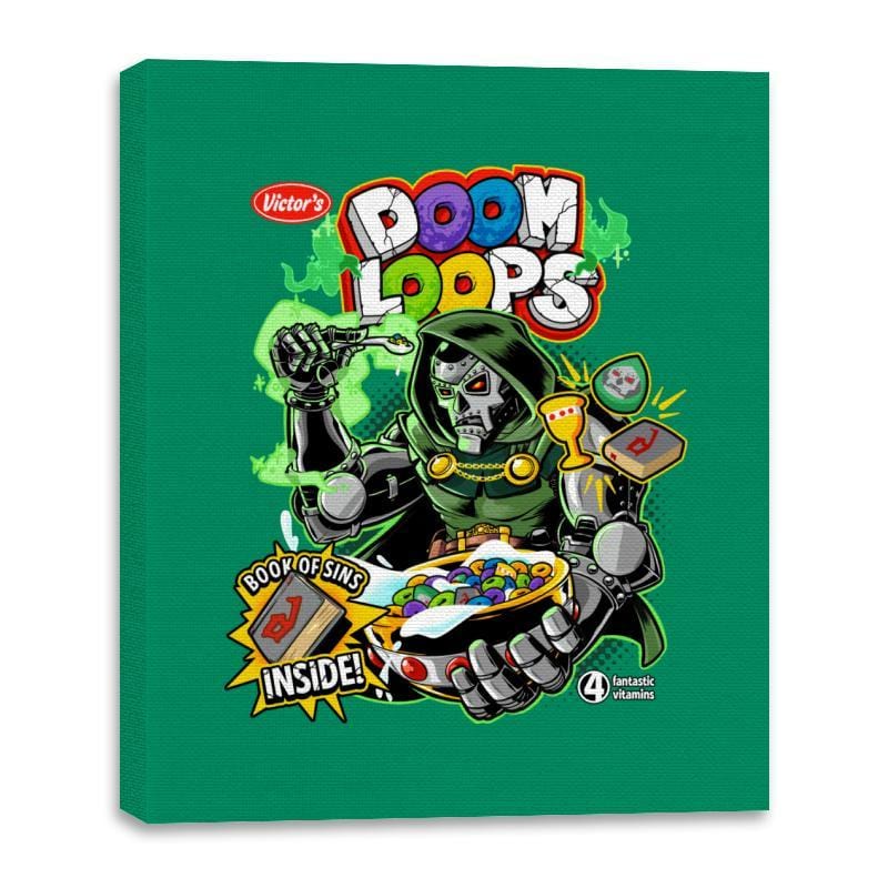 Doom Loops - Canvas Wraps Canvas Wraps RIPT Apparel 16x20 / Kelly