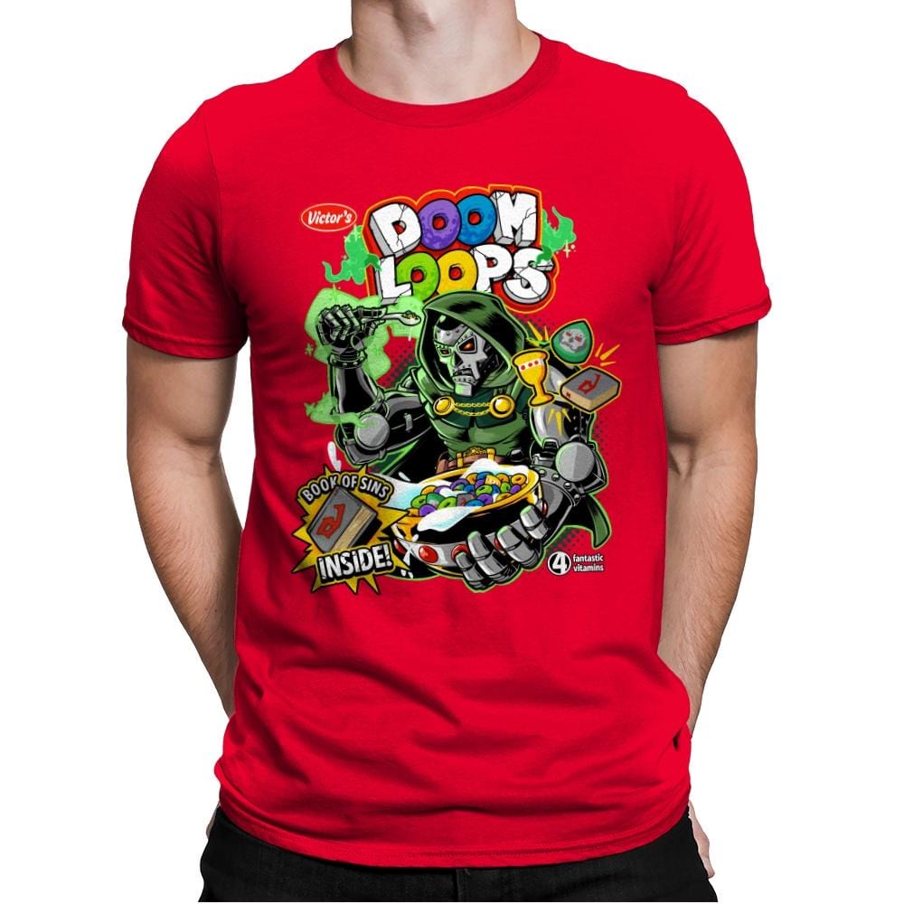 Doom Loops - Mens Premium T-Shirts RIPT Apparel Small / Red
