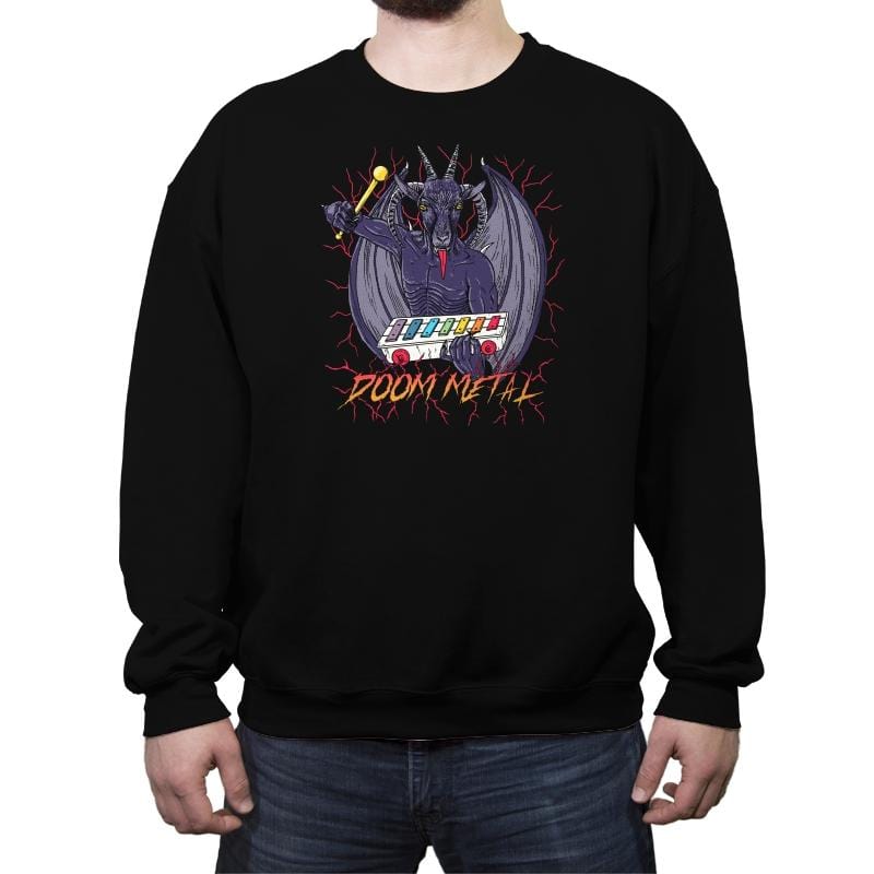 Doom Metal - Crew Neck Sweatshirt Crew Neck Sweatshirt RIPT Apparel