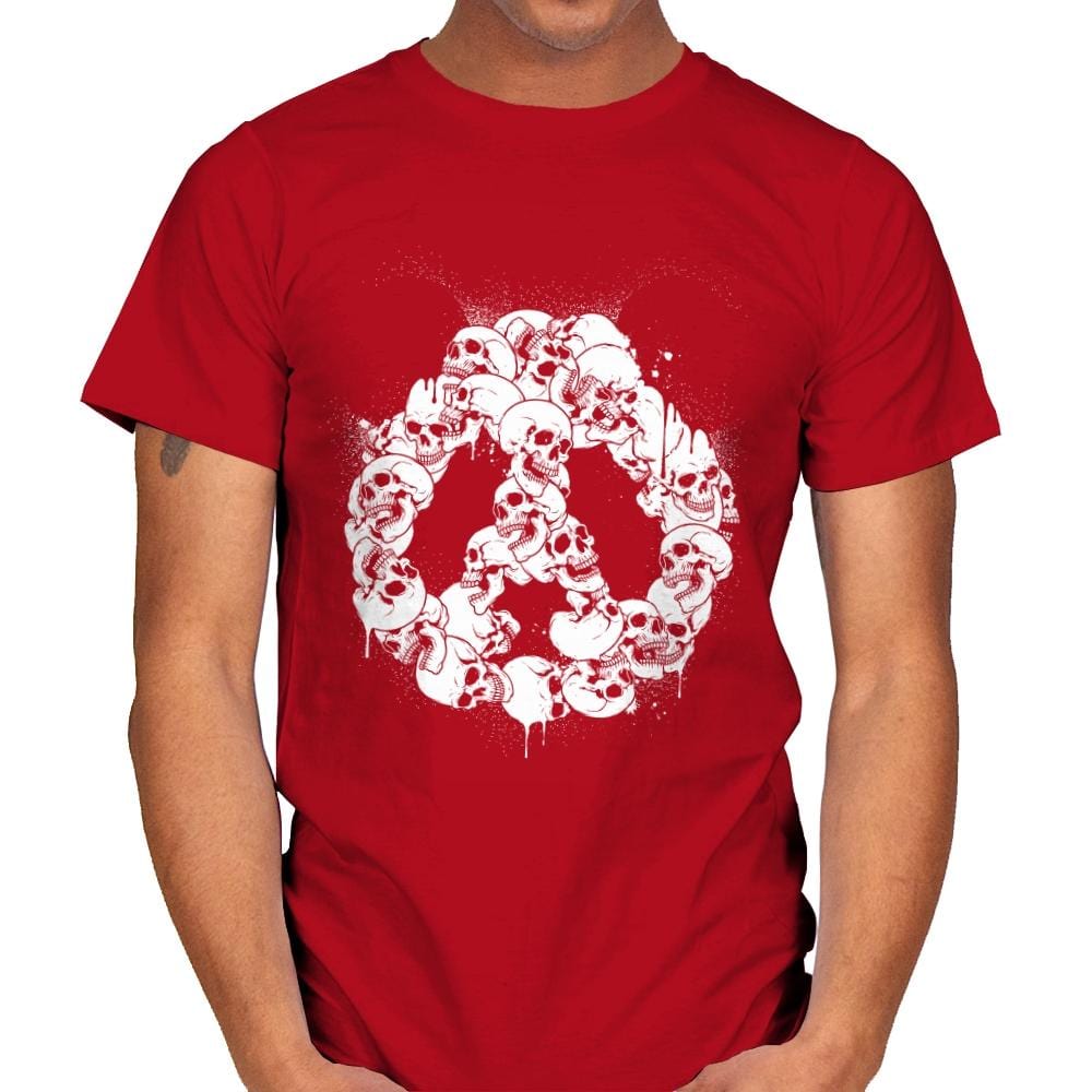 Doom Panda - Mens T-Shirts RIPT Apparel Small / Red