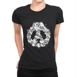 Doom Panda - Womens Premium T-Shirts RIPT Apparel Small / Black