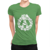 Doom Panda - Womens Premium T-Shirts RIPT Apparel Small / Kelly