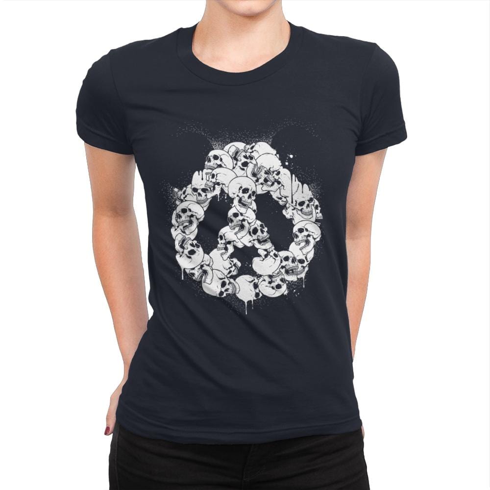 Doom Panda - Womens Premium T-Shirts RIPT Apparel Small / Midnight Navy