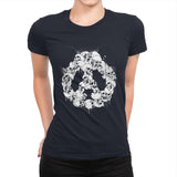 Doom Panda - Womens Premium T-Shirts RIPT Apparel Small / Midnight Navy