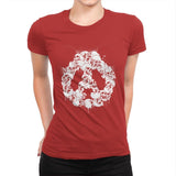 Doom Panda - Womens Premium T-Shirts RIPT Apparel Small / Red