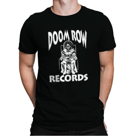 Doom Row Records - Mens Premium T-Shirts RIPT Apparel Small / Black