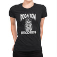 Doom Row Records - Womens Premium T-Shirts RIPT Apparel Small / Black