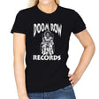 Doom Row Records - Womens T-Shirts RIPT Apparel Small / Black
