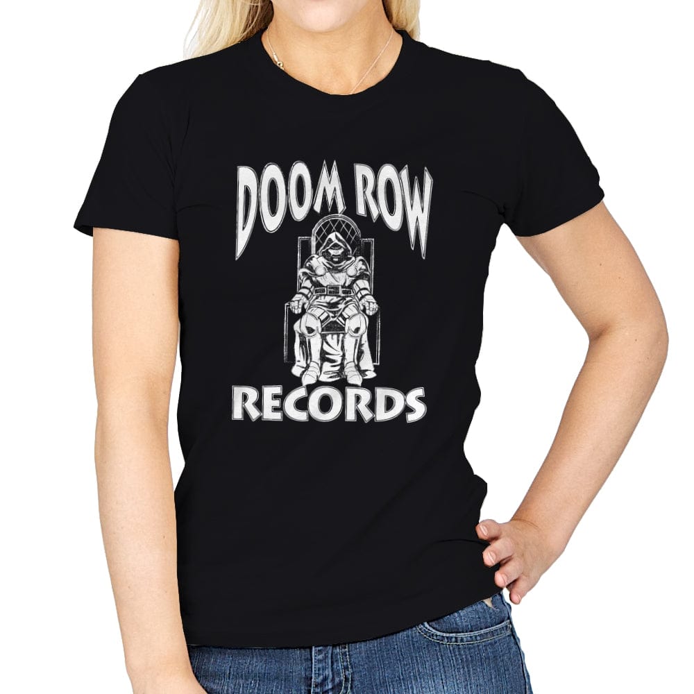 Doom Row Records - Womens T-Shirts RIPT Apparel Small / Black