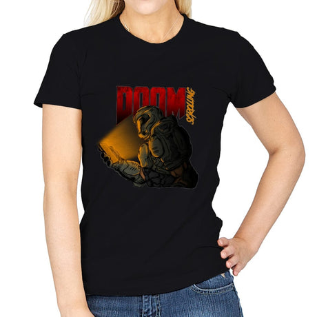 Doomscrolling - Womens T-Shirts RIPT Apparel Small / Black