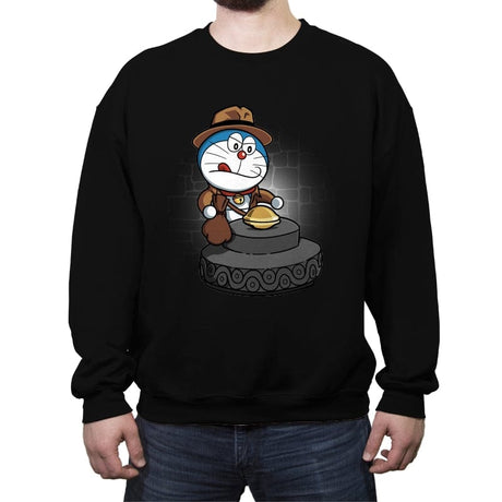 Doraejones - Crew Neck Sweatshirt Crew Neck Sweatshirt RIPT Apparel Small / Black
