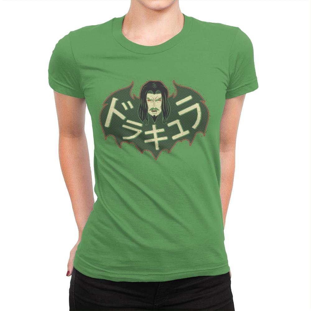 Dorakyura - Womens Premium T-Shirts RIPT Apparel Small / Kelly Green