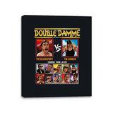 Double Damme - Retro Fighter Series - Canvas Wraps Canvas Wraps RIPT Apparel 11x14 / Black