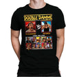 Double Damme - Retro Fighter Series - Mens Premium T-Shirts RIPT Apparel Small / Black