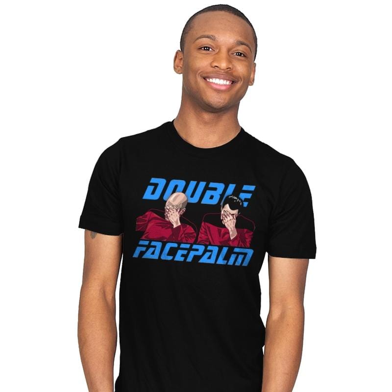 Double Facepalm - Mens T-Shirts RIPT Apparel Small / Black