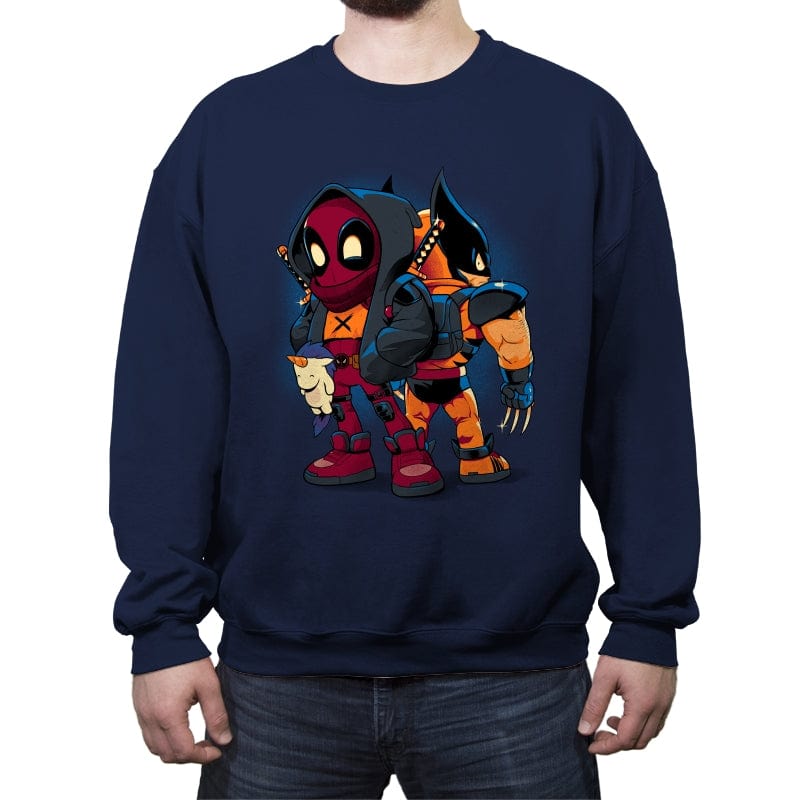 Double Healing Factor - Crew Neck Sweatshirt Crew Neck Sweatshirt RIPT Apparel Small / Navy