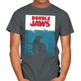 Double Jaws - Mens T-Shirts RIPT Apparel Small / Charcoal