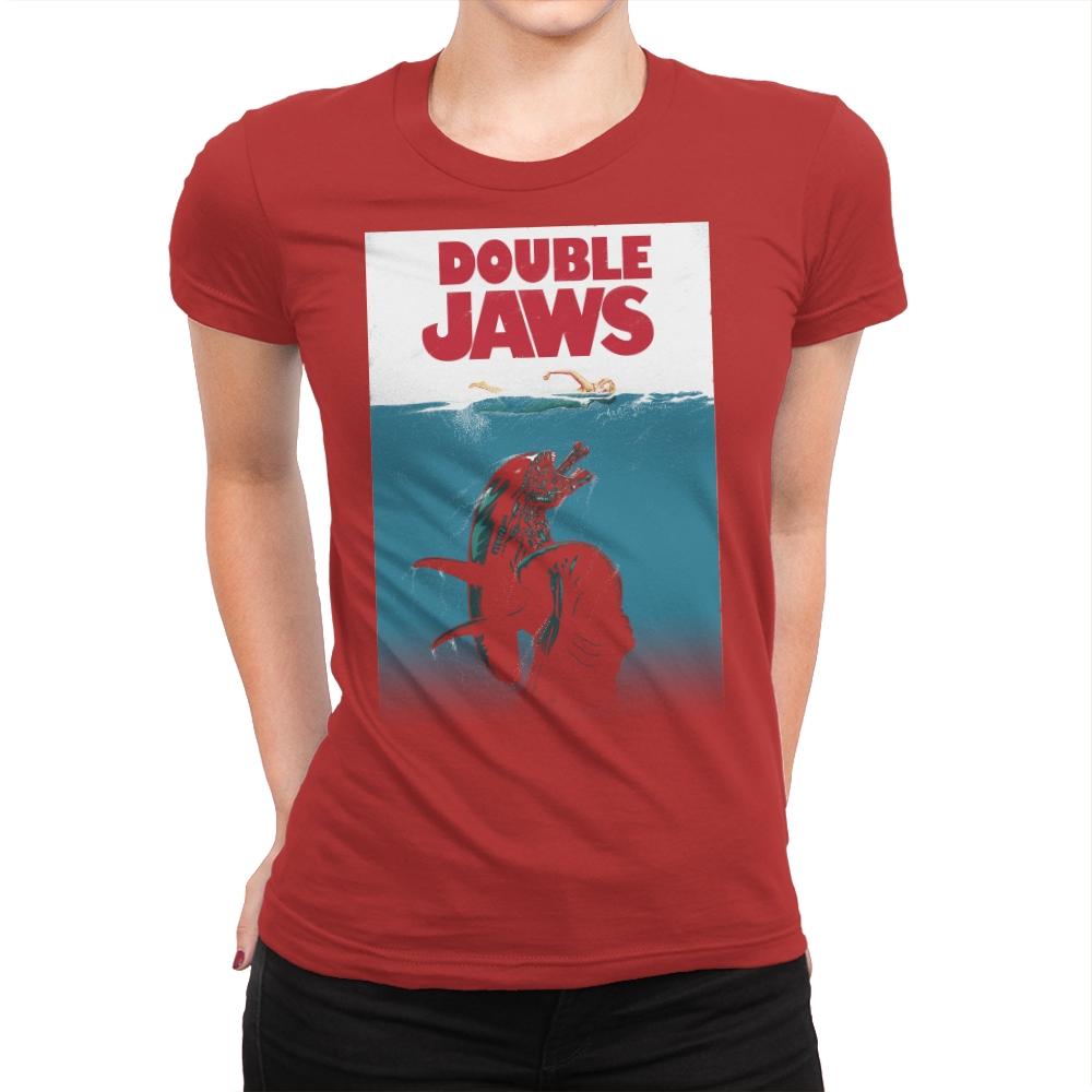 Double Jaws - Womens Premium T-Shirts RIPT Apparel Small / Red