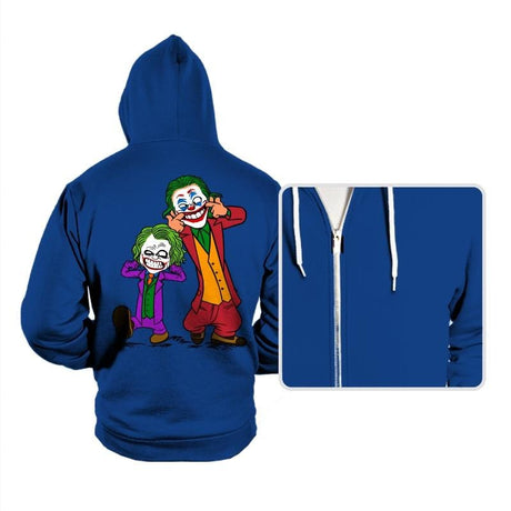 Double Joke - Hoodies Hoodies RIPT Apparel Small / True Royal
