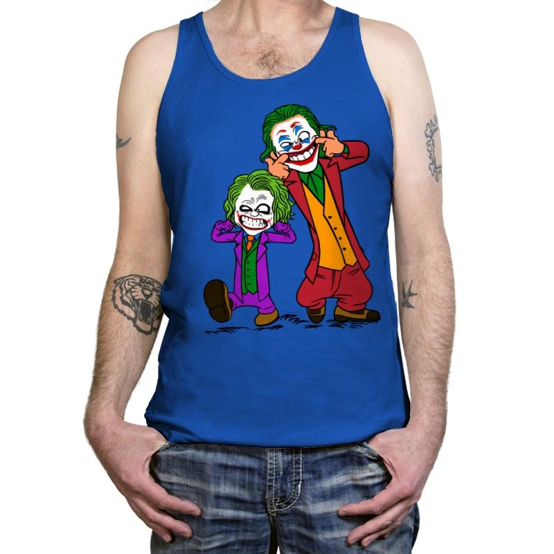 Double Joke - Tanktop Tanktop RIPT Apparel X-Small / True Royal