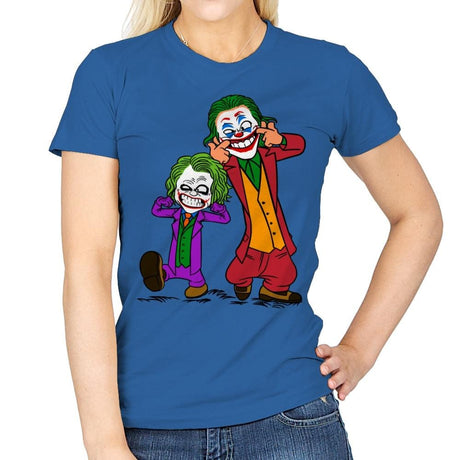 Double Joke - Womens T-Shirts RIPT Apparel Small / Royal