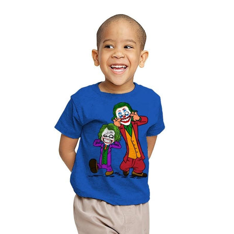 Double Joke - Youth T-Shirts RIPT Apparel X-small / Royal