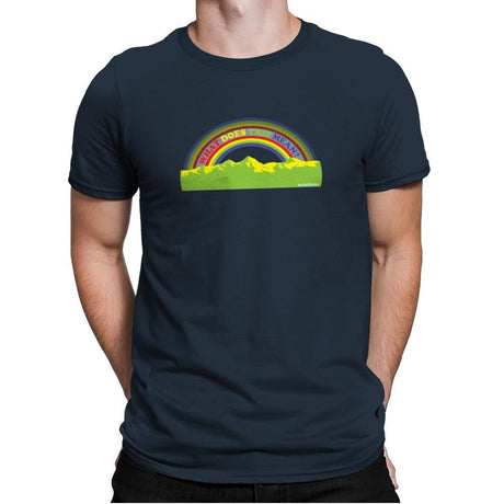 Double Rainbow Exclusive - Mens Premium T-Shirts RIPT Apparel Small / Indigo