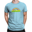 Double Rainbow Exclusive - Mens Premium T-Shirts RIPT Apparel Small / Light Blue