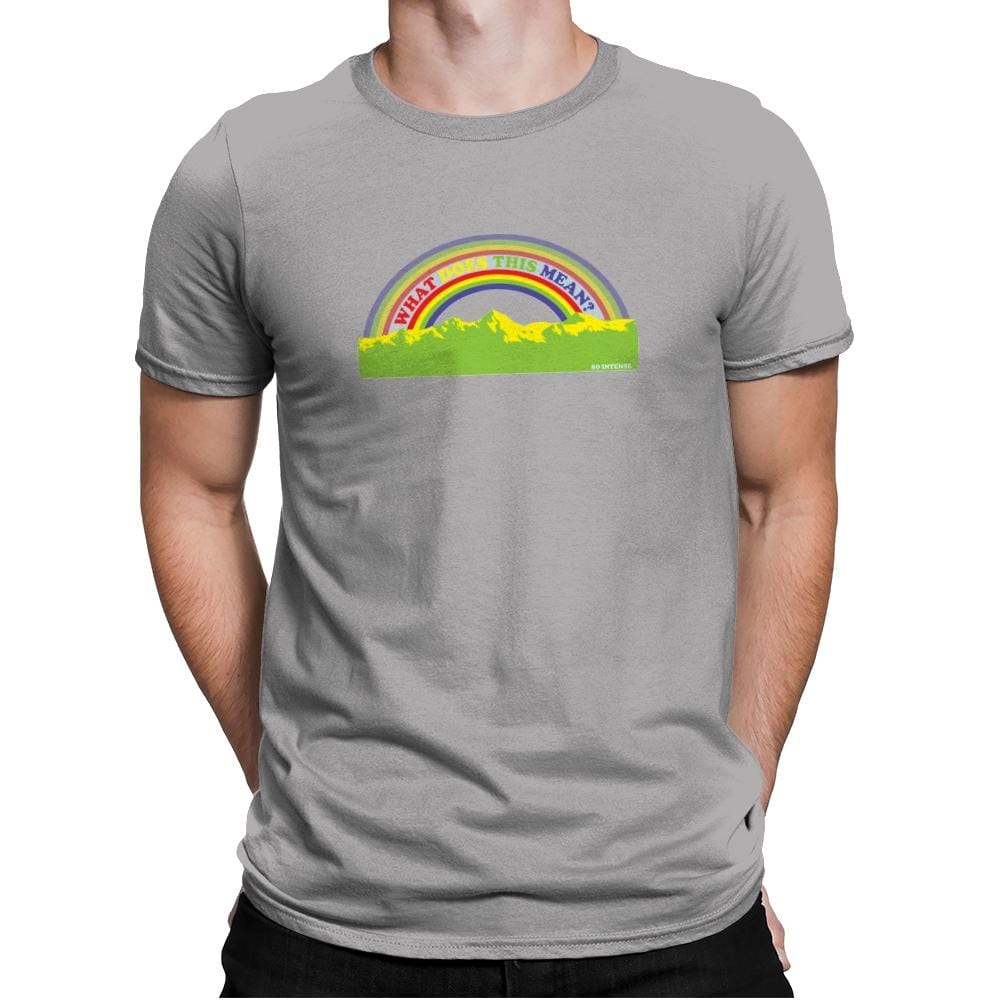 Double Rainbow Exclusive - Mens Premium T-Shirts RIPT Apparel Small / Light Grey