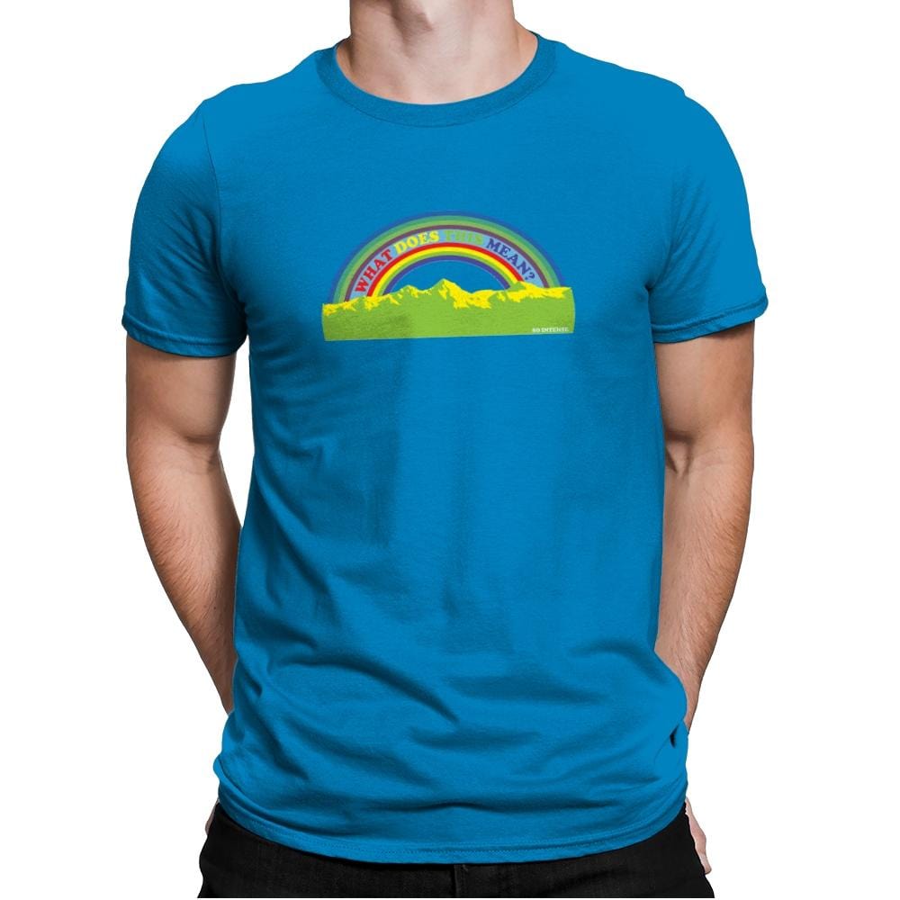 Double Rainbow Exclusive - Mens Premium T-Shirts RIPT Apparel Small / Turqouise