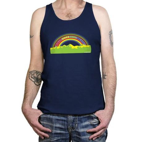 Double Rainbow Exclusive - Tanktop Tanktop RIPT Apparel X-Small / Navy