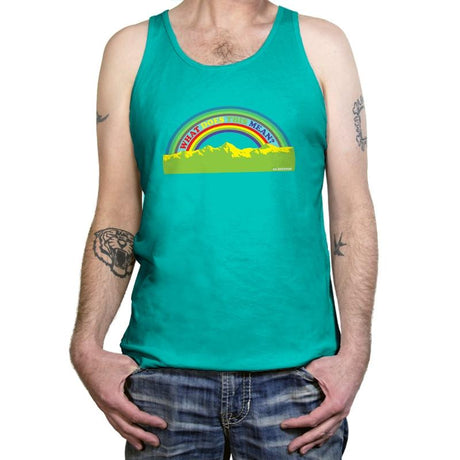 Double Rainbow Exclusive - Tanktop Tanktop RIPT Apparel X-Small / Teal