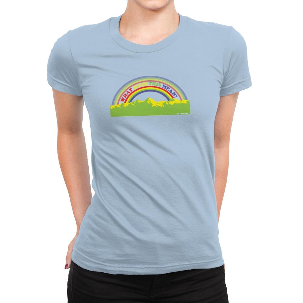 Double Rainbow Exclusive - Womens Premium T-Shirts RIPT Apparel 3x-large / Cancun