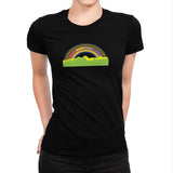 Double Rainbow Exclusive - Womens Premium T-Shirts RIPT Apparel Small / Indigo