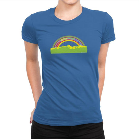 Double Rainbow Exclusive - Womens Premium T-Shirts RIPT Apparel Small / Royal