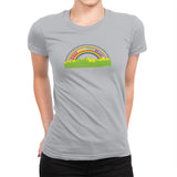 Double Rainbow Exclusive - Womens Premium T-Shirts RIPT Apparel Small / Silver