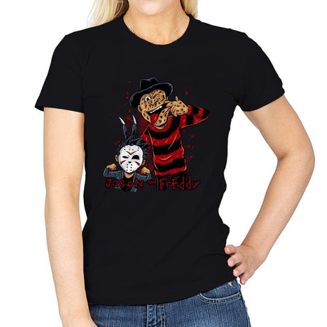 Double Slash - Womens T-Shirts RIPT Apparel Small / Black