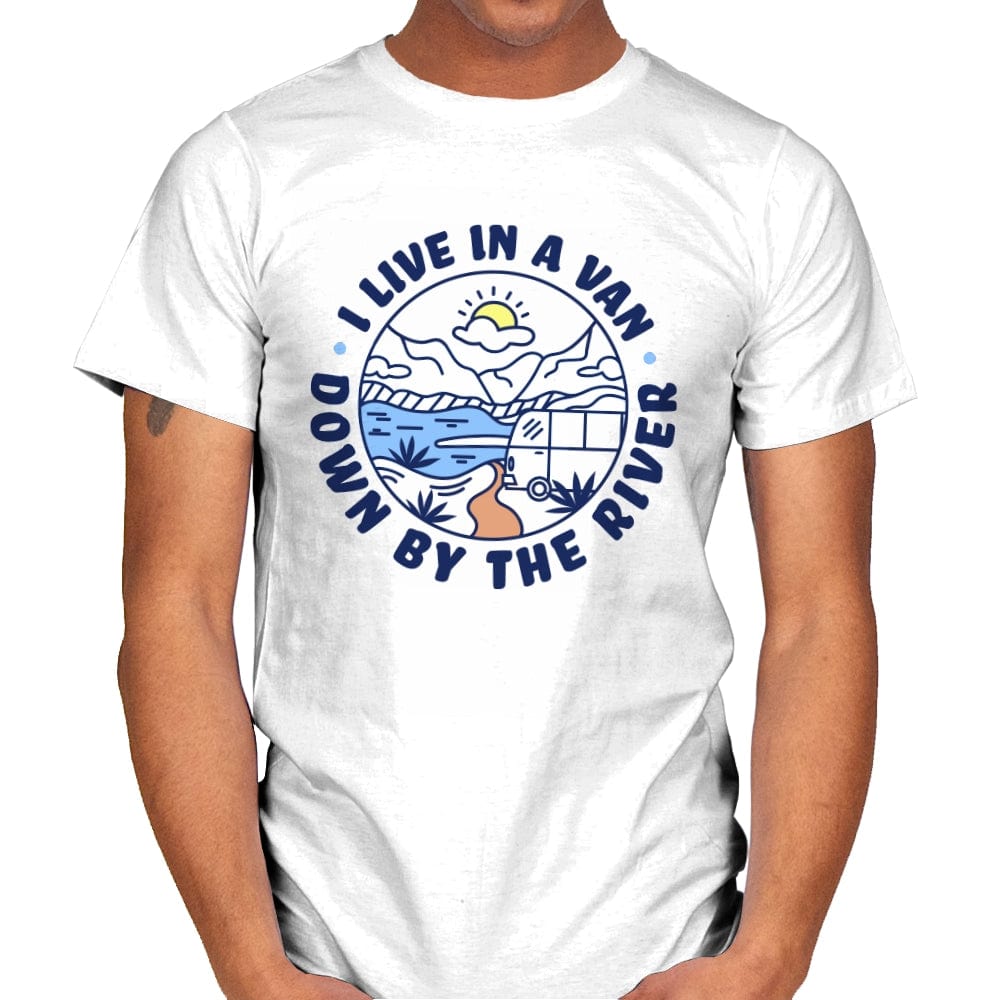 Down by the River - Mens T-Shirts RIPT Apparel Small / White