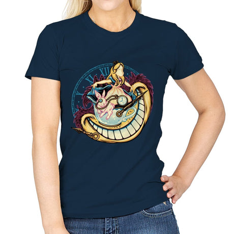 Down the Rabbit Hole - Womens T-Shirts RIPT Apparel Small / Navy