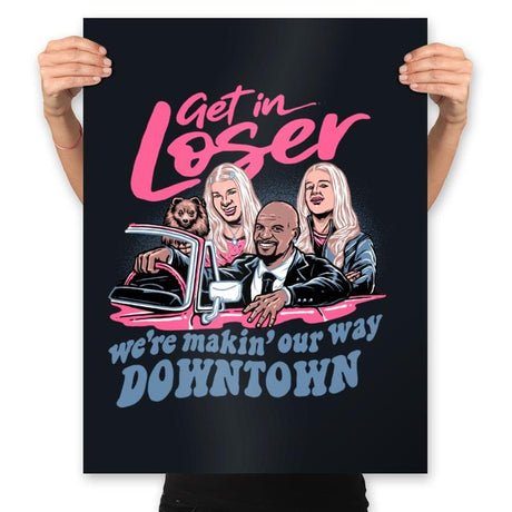 Downtown Drivin' - Prints Posters RIPT Apparel 18x24 / Black