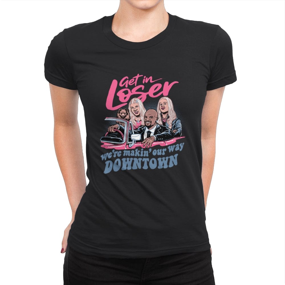 Downtown Drivin' - Womens Premium T-Shirts RIPT Apparel Small / Black