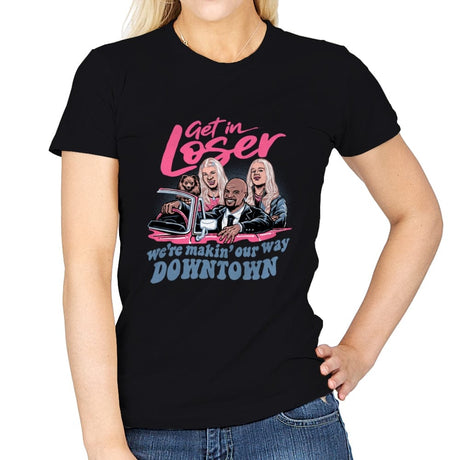 Downtown Drivin' - Womens T-Shirts RIPT Apparel Small / Black