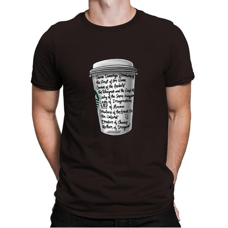 Draca Tea - Mens Premium T-Shirts RIPT Apparel Small / Dark Chocolate