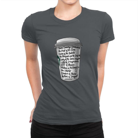 Draca Tea - Womens Premium T-Shirts RIPT Apparel Small / Heavy Metal