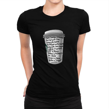Draca Tea - Womens Premium T-Shirts RIPT Apparel Small / Indigo