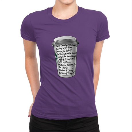 Draca Tea - Womens Premium T-Shirts RIPT Apparel Small / Purple Rush