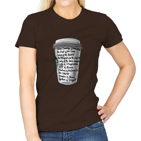 Draca Tea - Womens T-Shirts RIPT Apparel Small / Dark Chocolate