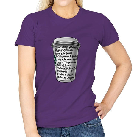 Draca Tea - Womens T-Shirts RIPT Apparel Small / Purple