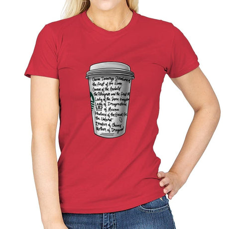 Draca Tea - Womens T-Shirts RIPT Apparel Small / Red